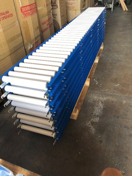 3000mm Poly roller conveyor sections 3000mm Poly roller conveyor sections